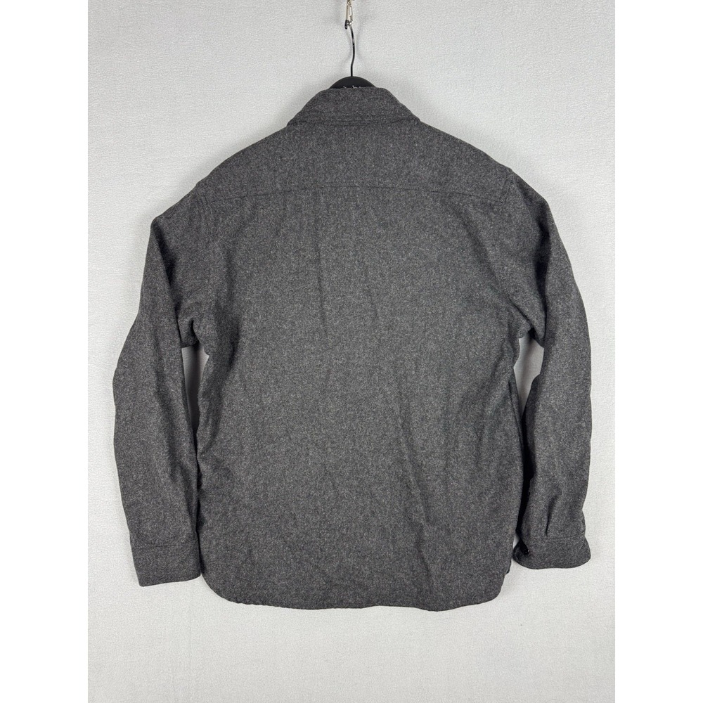 Schott CPO Wool Blend Shirt Shacket Men's Large Charcoal Gray Military Utility - Picture 2 of 14